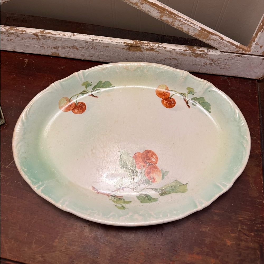 Antique Sevres Oval Fruit Platter